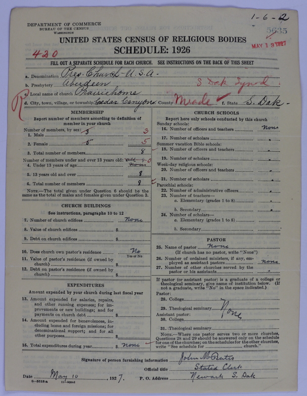 Scan of Presbyterian Church in the United States of America: 5635