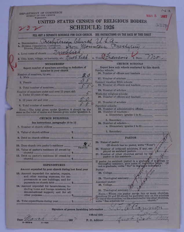 Scan of Presbyterian Church in the United States of America: 5329
