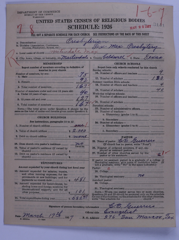 Scan of Presbyterian Church in the United States: 3141