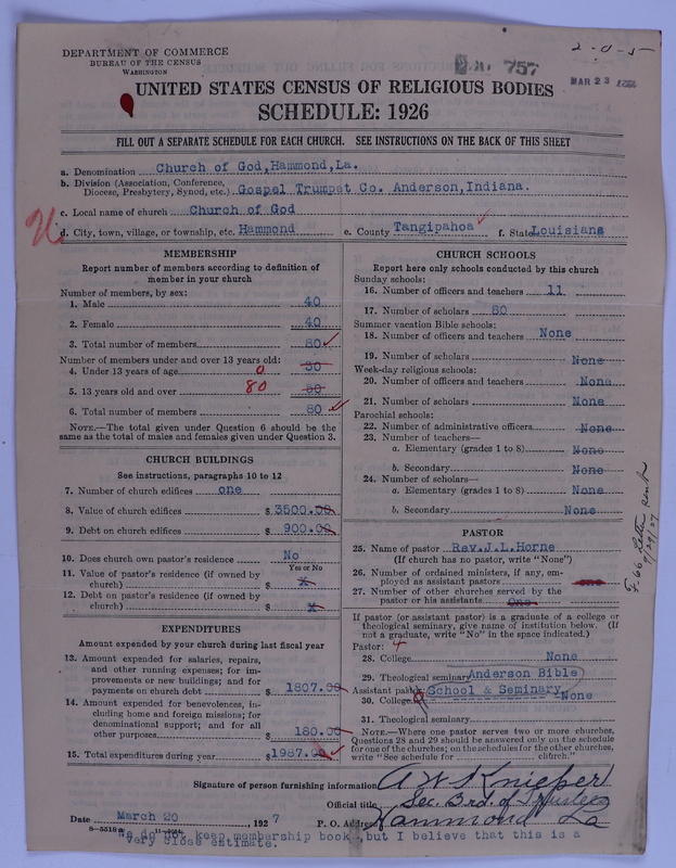Scan of Church of God (Headquarters, Anderson, Ind.): 757