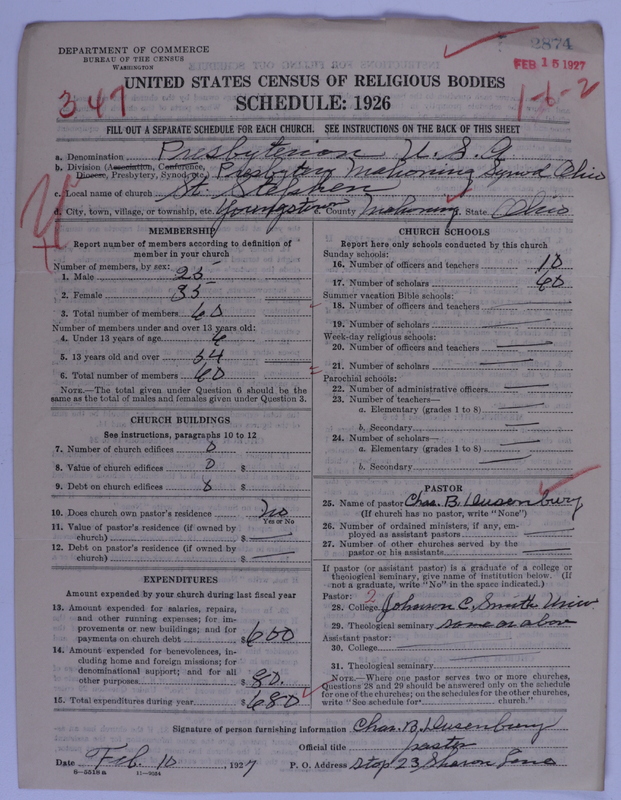 Scan of Presbyterian Church in the United States of America: 2874