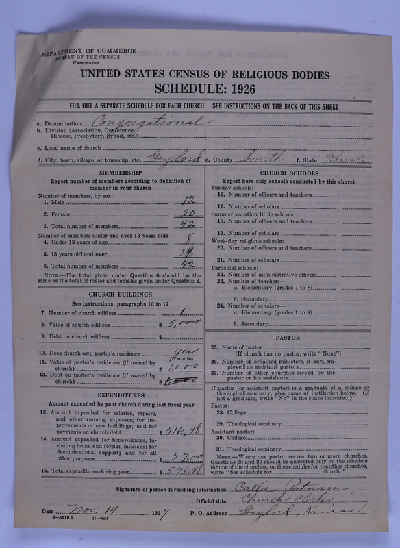 Scan of Federated Churches: