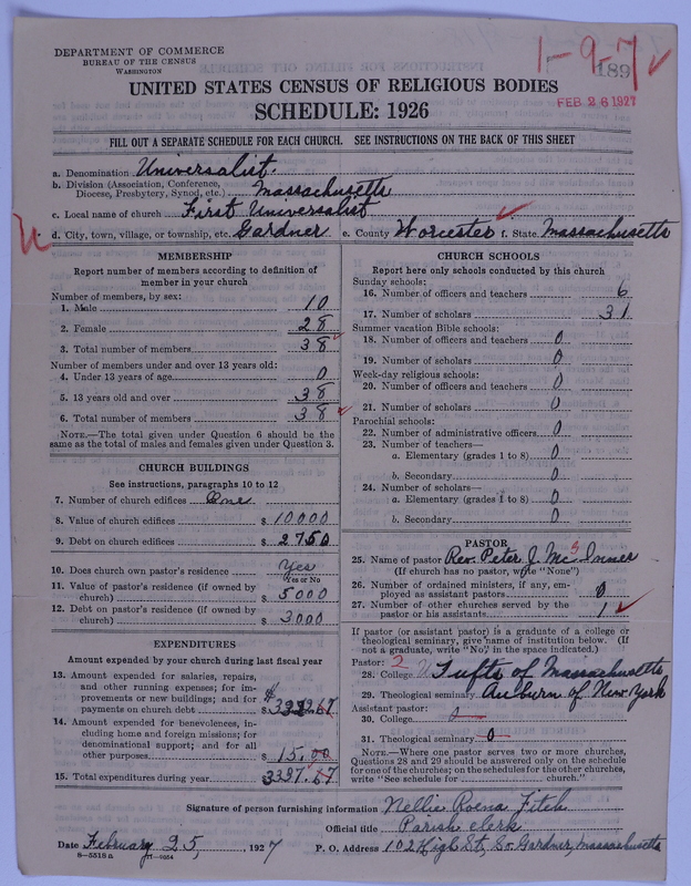 Scan of Universalist Church: 189