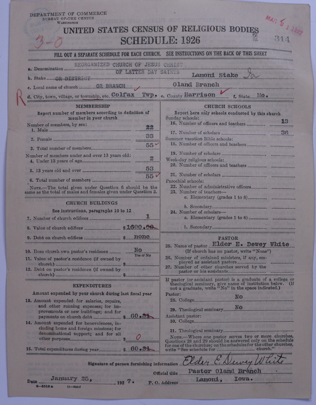 Scan of Reorganized Church of Jesus Christ of Latter Day Saints: 314