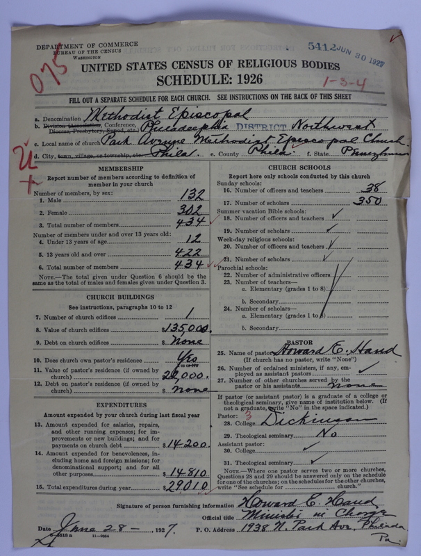 Scan of Methodist Episcopal Church: 5412