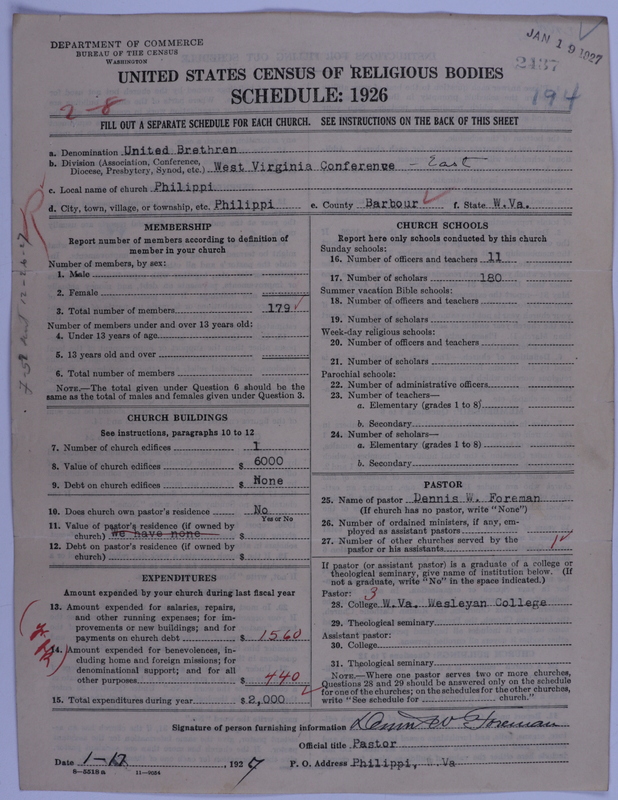 Scan of Church of the United Brethren in Christ: 2437