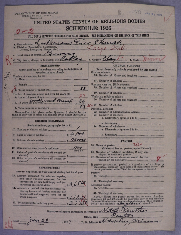 Scan of Lutheran Free Church: 73