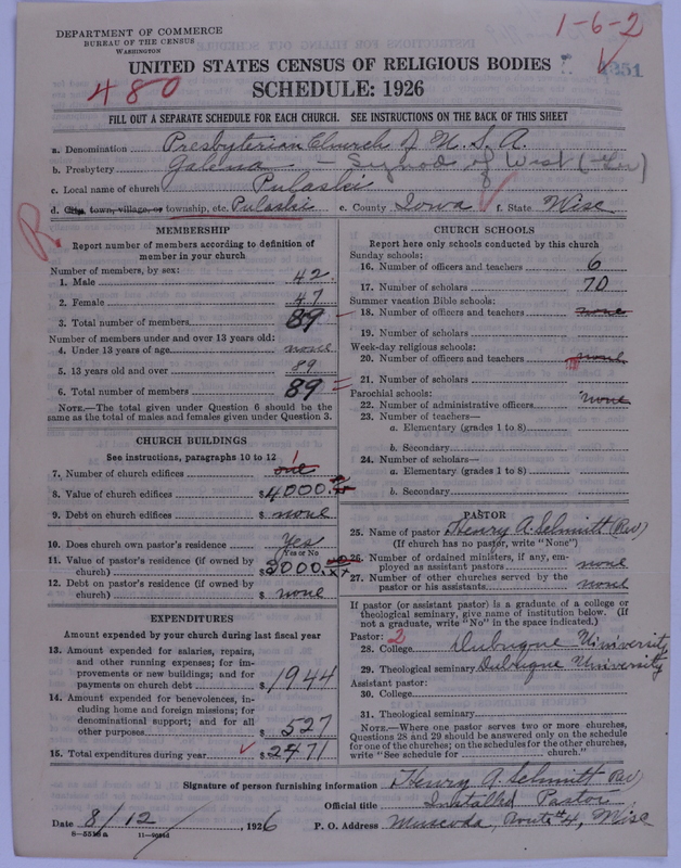 Scan of Presbyterian Church in the United States of America: 4251