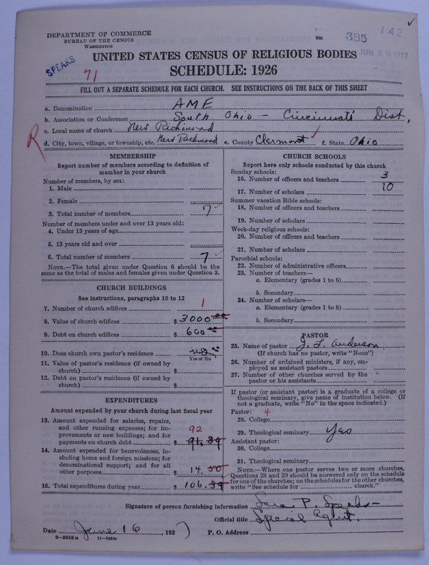 Scan of African Methodist Episcopal Church: 385