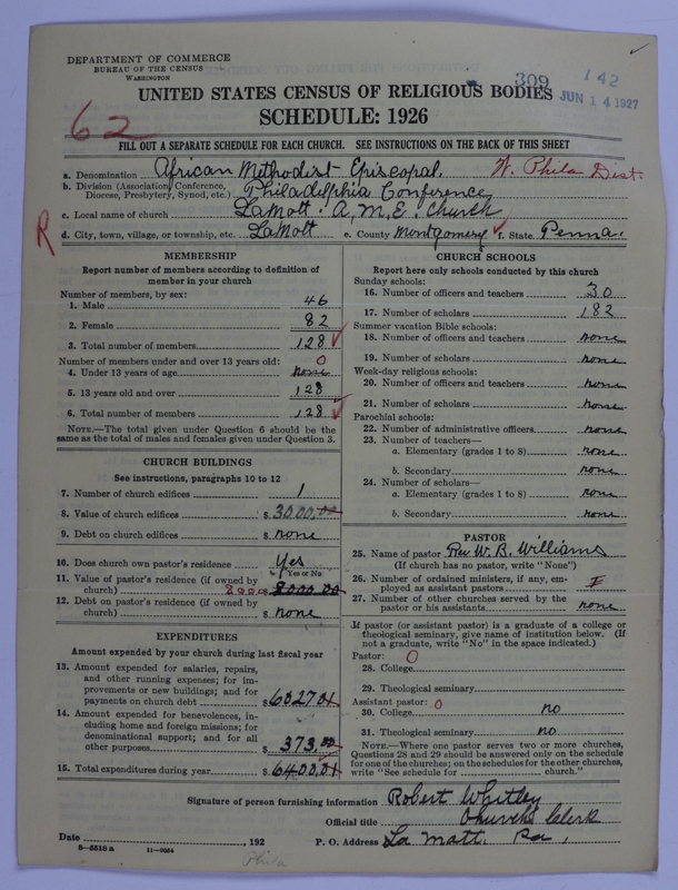 Scan of African Methodist Episcopal Church: 309