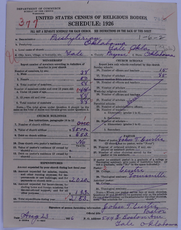 Scan of Presbyterian Church in the United States of America: 7449