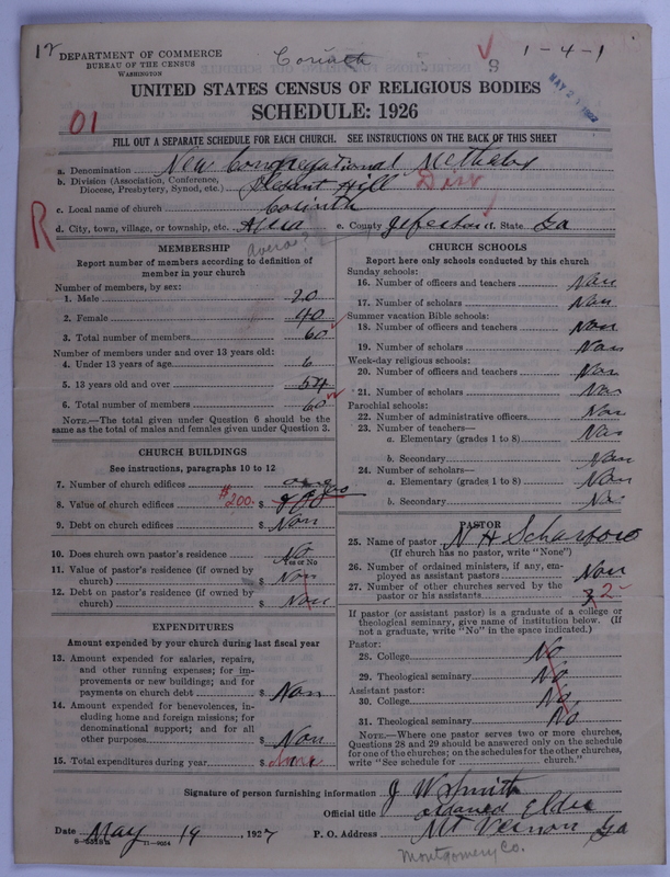 Scan of New Congregational Methodist Church: 9