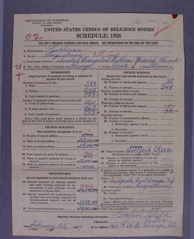 Scan of Evangelical Lutheran Augustana Synod of North America: 243