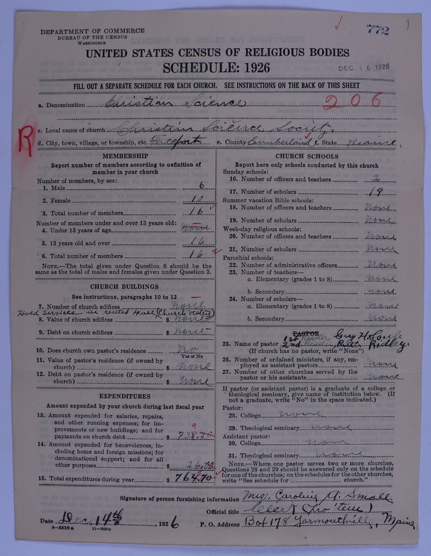 Scan of Church of Christ, Scientist: 772