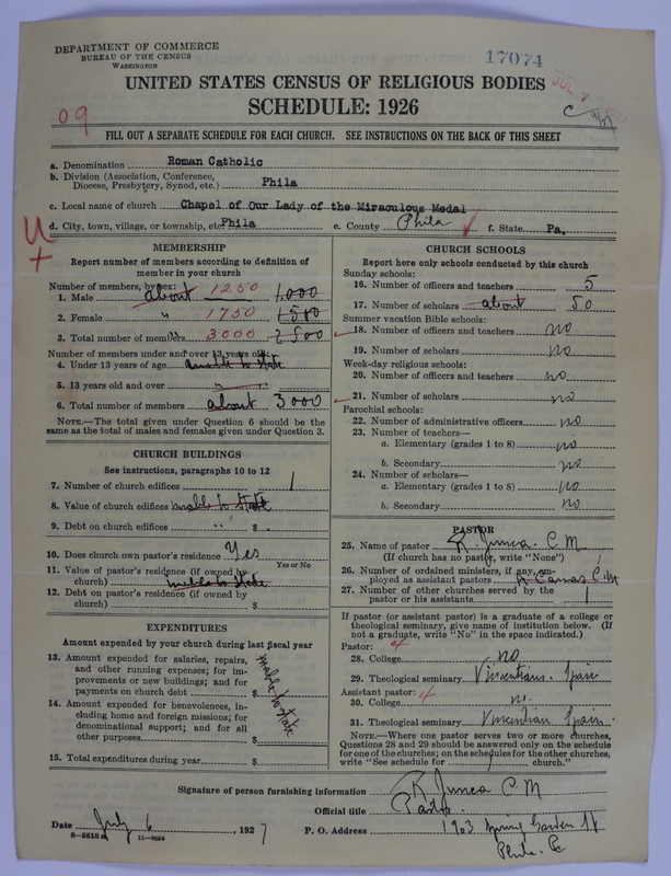 Scan of Roman Catholic Church: 17074