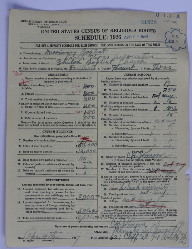 Scan of Negro Baptist: 21598