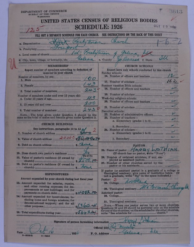 Scan of Presbyterian Church in the United States of America: 3613