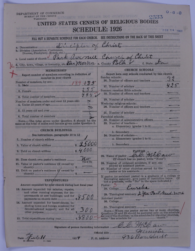 Scan of Disciples of Christ: 2333