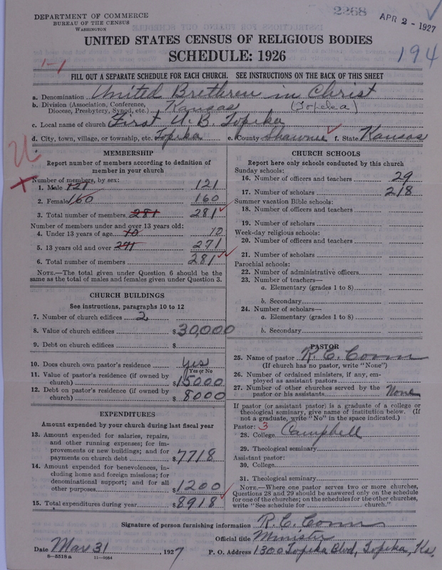 Scan of Church of the United Brethren in Christ: 2268