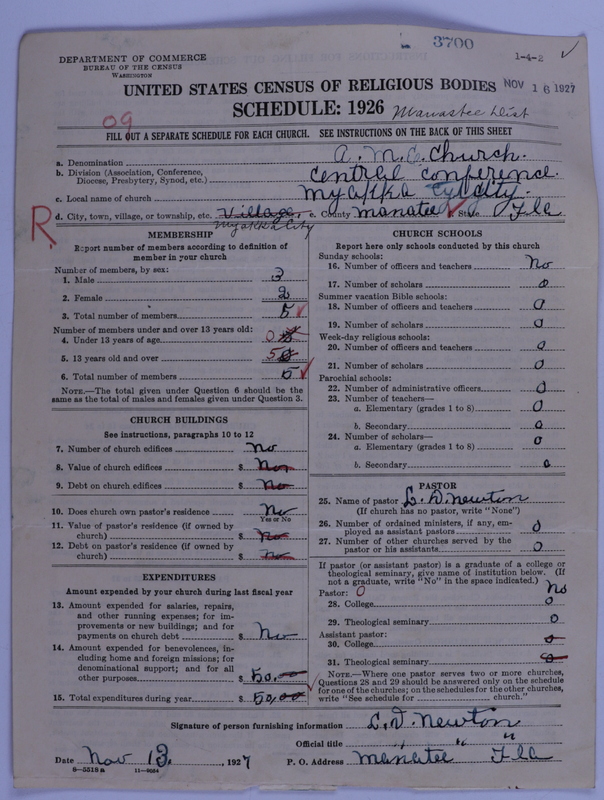 Scan of African Methodist Episcopal Church: 3700