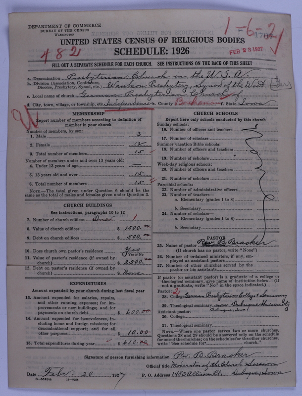 Scan of Presbyterian Church in the United States of America: 4707