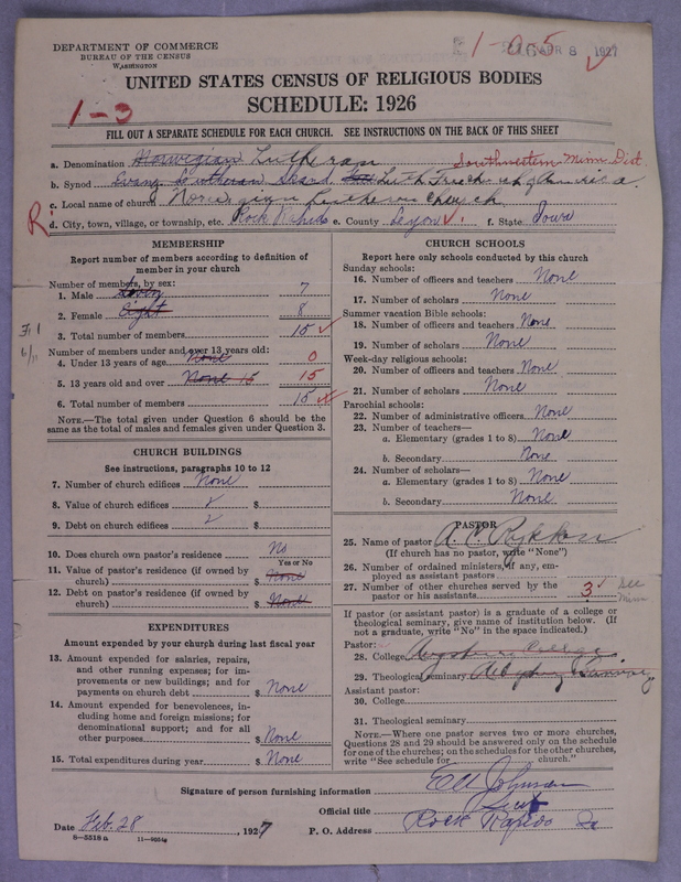 Scan of Lutheran Free Church: 216