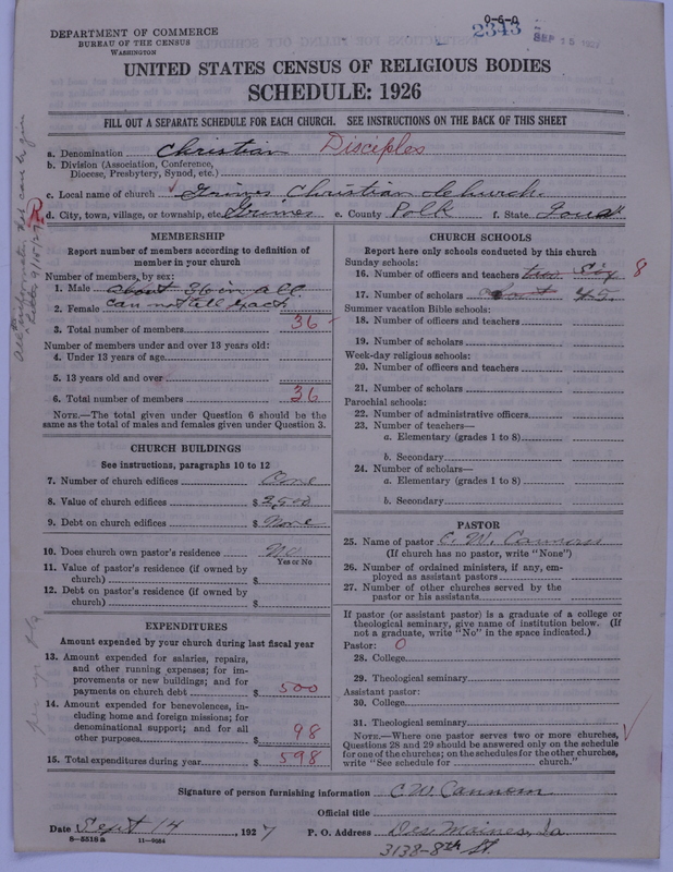 Scan of Disciples of Christ: 2343