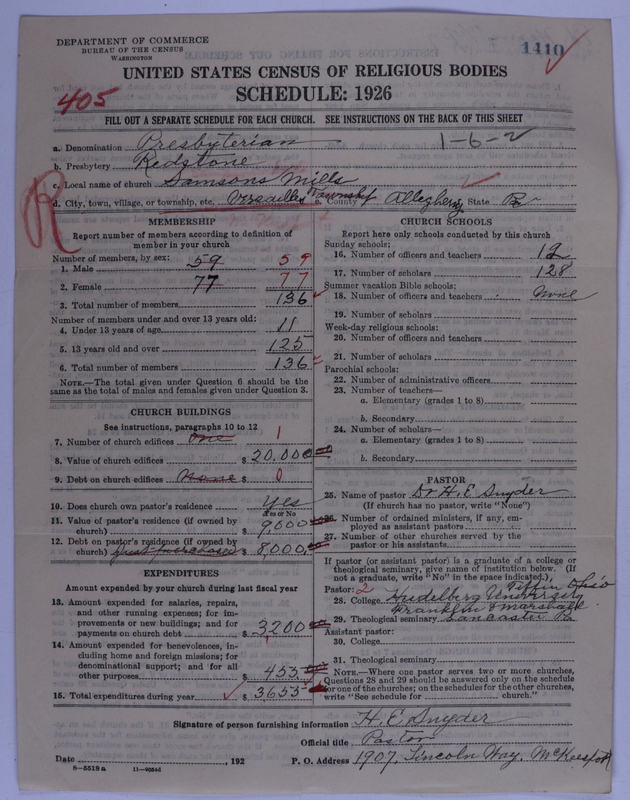Scan of Presbyterian Church in the United States of America: 1410