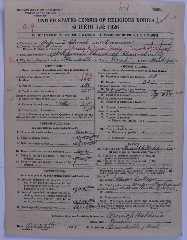 Scan of Reformed Church in America: 531