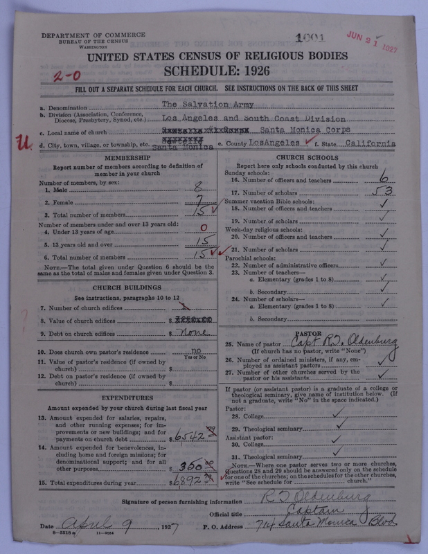 Scan of Salvation Army: 1001