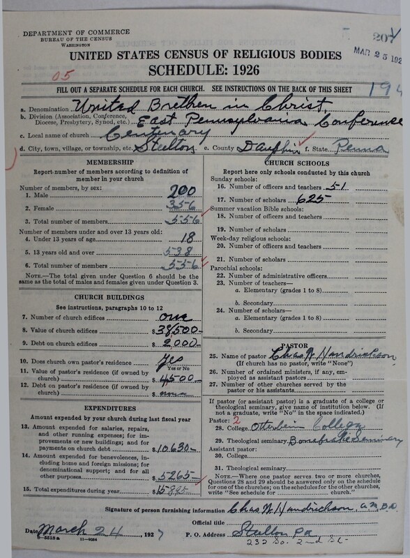 Scan of Church of the United Brethren in Christ: 207