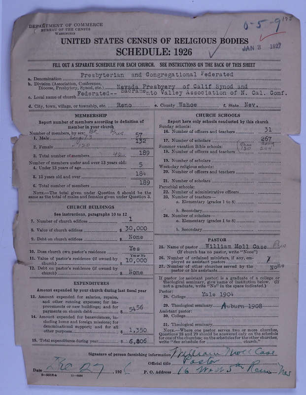 Scan of Federated Churches: 175