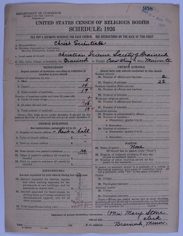Scan of Church of Christ, Scientist: 958