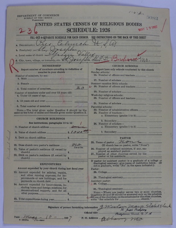 Scan of Presbyterian Church in the United States of America: 5082