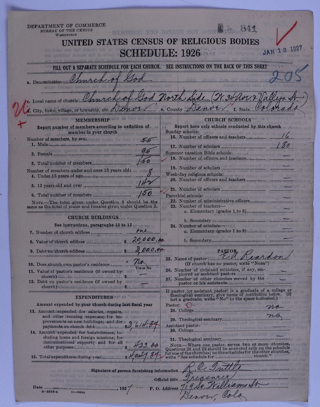 Scan of Church of God (Headquarters, Anderson, Ind.): 841