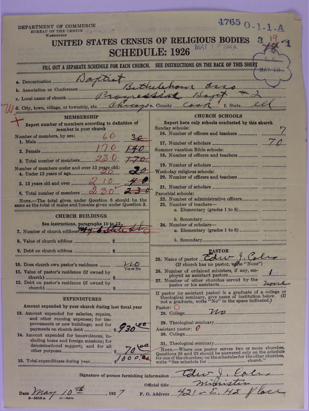 Scan of Negro Baptists: 4765