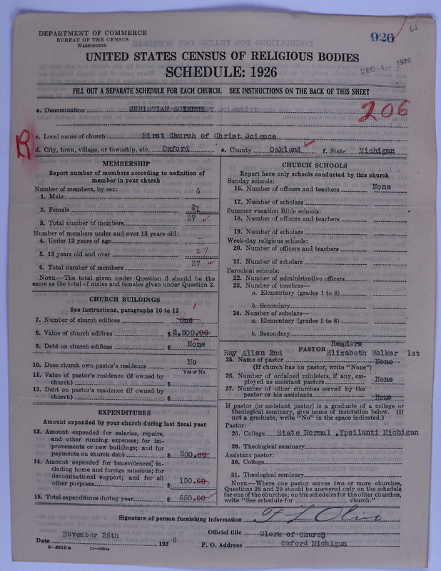 Scan of Church of Christ, Scientist: 926