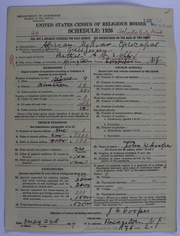 Scan of African Methodist Episcopal Church: 122