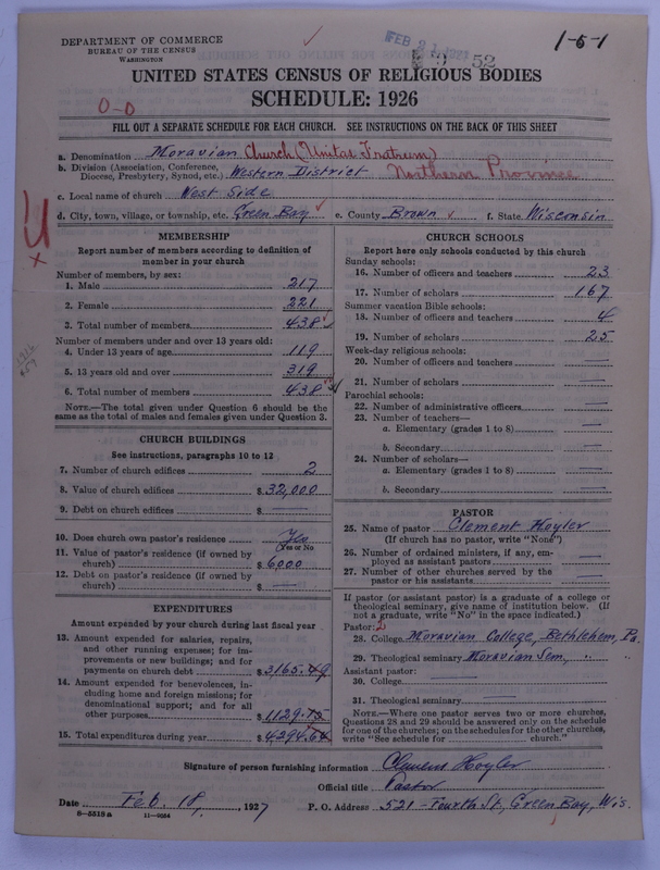 Scan of Moravian Church in America: 52