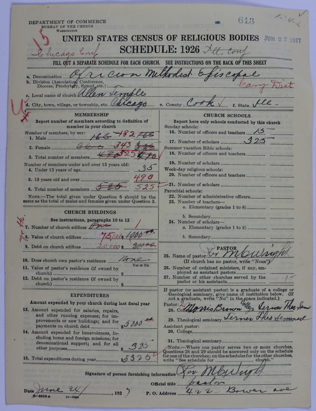 Scan of African Methodist Episcopal Church: 613