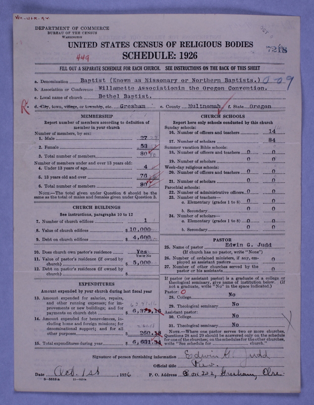 Scan of Northern Baptist Convention: 7218