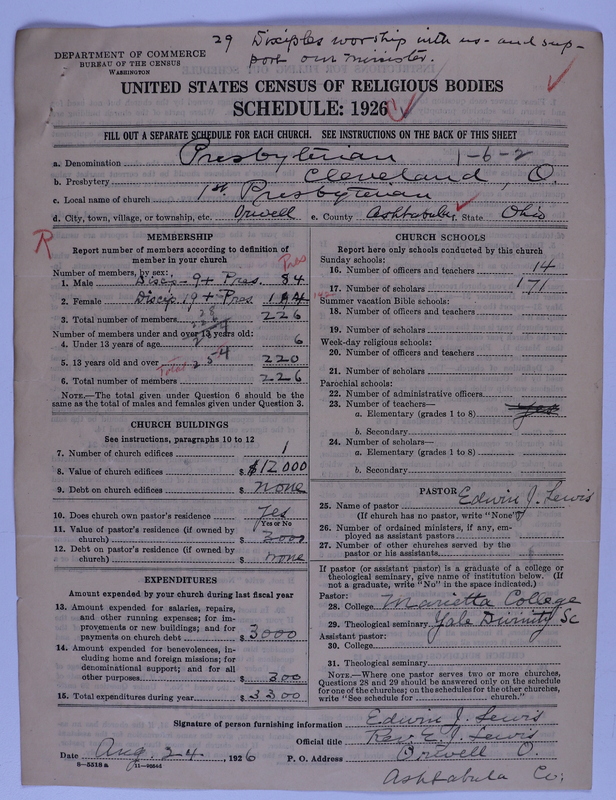Scan of Federated Churches: 29