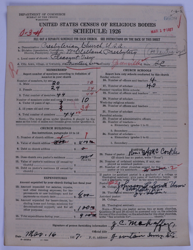 Scan of Presbyterian Church in the United States of America: 6609