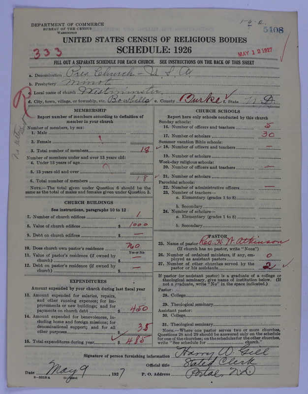 Scan of Presbyterian Church in the United States of America: 5408