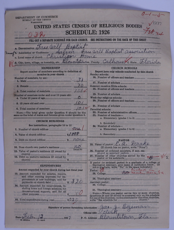 Scan of Free Will Baptists: 607