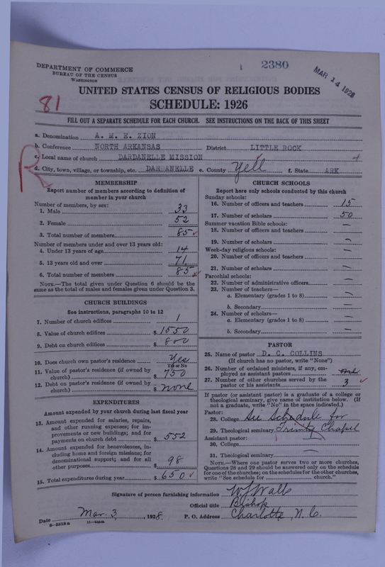Scan of African Methodist Episcopal Zion Church: 2380