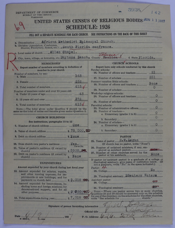 Scan of African Methodist Episcopal Church: 3928