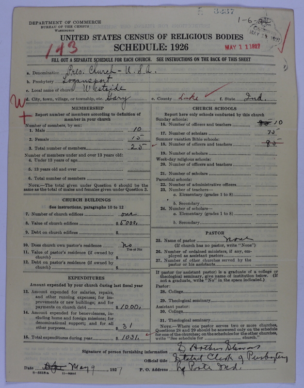 Scan of Presbyterian Church in the United States of America: 3237