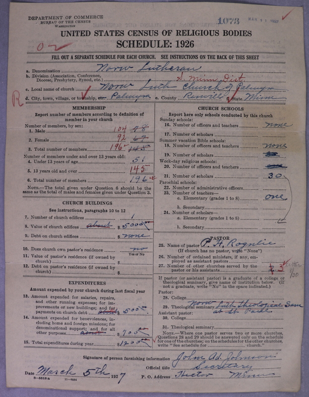 Scan of Norwegian Lutheran Church of America: 1073