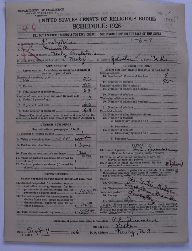 Scan of Presbyterian Church in the United States: 1003